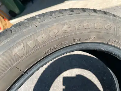 Ran them two winters, lots of life left in them, don't fit my current car. They are 225/50R18 95S M+...