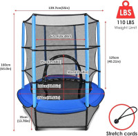 Brand new 55' Trampoline with Net for sale