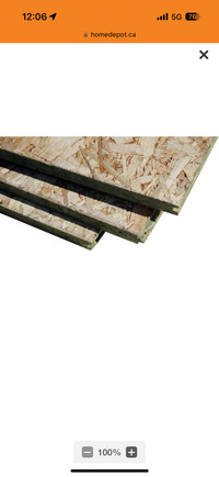 Oriented Strand Board Tongue and Groove x 3 