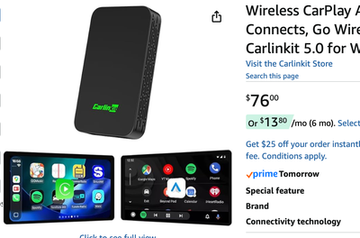 NEW Wireless CarPlay Adapter Carlinkit iPhone/Android BNIB, View more