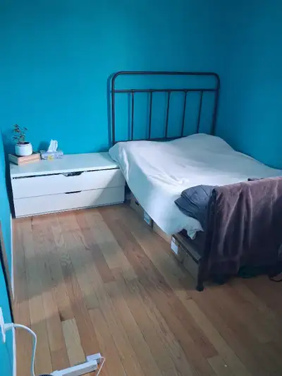 This bright and cozy room is available in a 3-bedroom apartment, offering a comfortable living space...