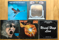 Lot of 5 Uriah Heep Vinyl Records Prog Hard Rock MetalImported