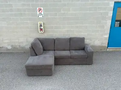 Dark Grey Sectional Couch with Chaise - Free Delivery, View more