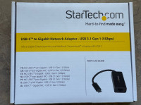 NEW StarTech.com USB C to Gigabit Ethernet Adapter