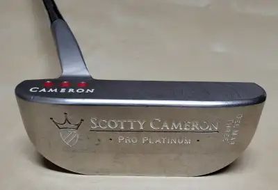 SCOTTY CAMERON LH PRO PLATINUM DEL MAR THREE PUTTER 33", View more