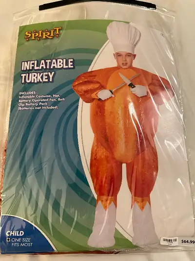 Inflatable Turkey - Halloween Costume- grade 6 to 8, View more