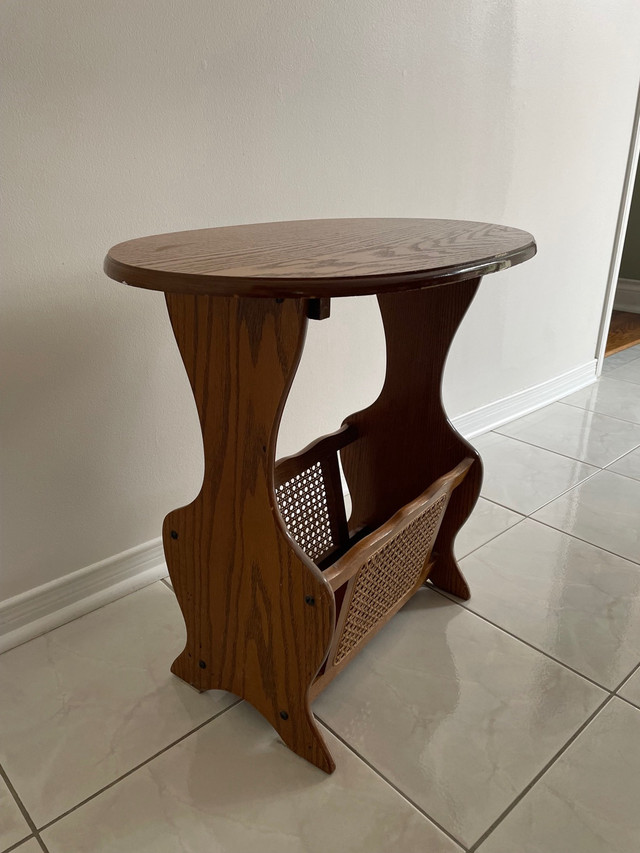 Wooden End Table with Magazine Holder in Other Tables in City of Toronto - Image 3