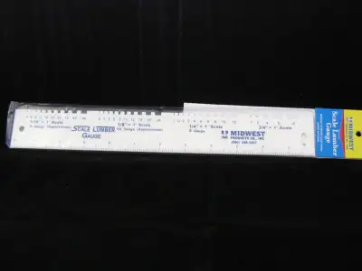 Midwest Products # 1124 SCALE LUMBER GAUGE ( New unopened package ) $5.00 Description Designed for u...