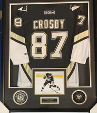 Sidney Crosby custom framed jersey