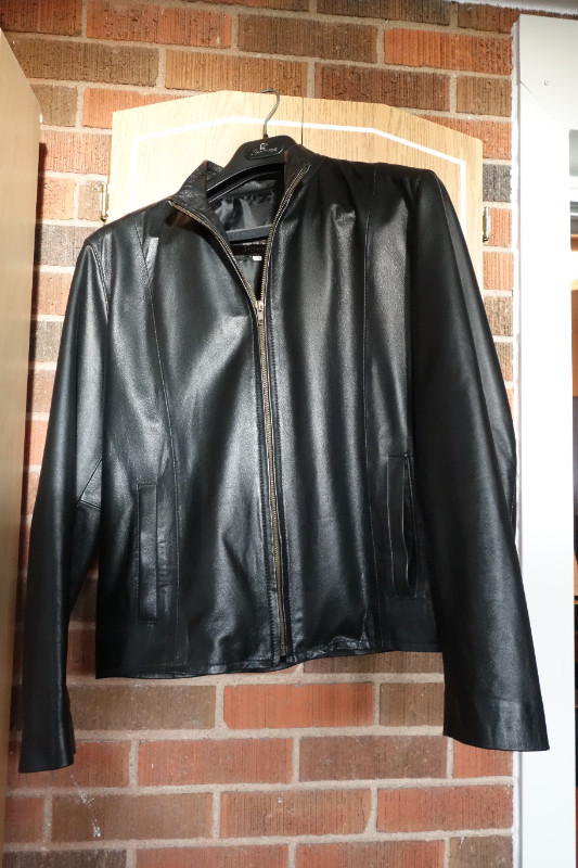 Vera Pelle motorcycle jacket - made in Italy - men's small in Men's in Kitchener / Waterloo