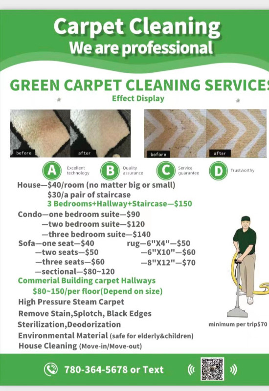 Carpet cleaning in Cleaners & Cleaning in Edmonton