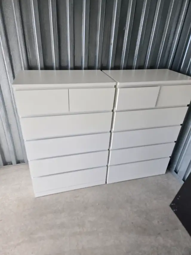 IKEA MALM 6 DRAW DRESSER WHITE TALL VERSION in Dressers & Wardrobes in City of Toronto - Image 2