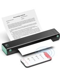 Portable Thermal Printer Wireless Travel - M08F-Letter Bluetooth
