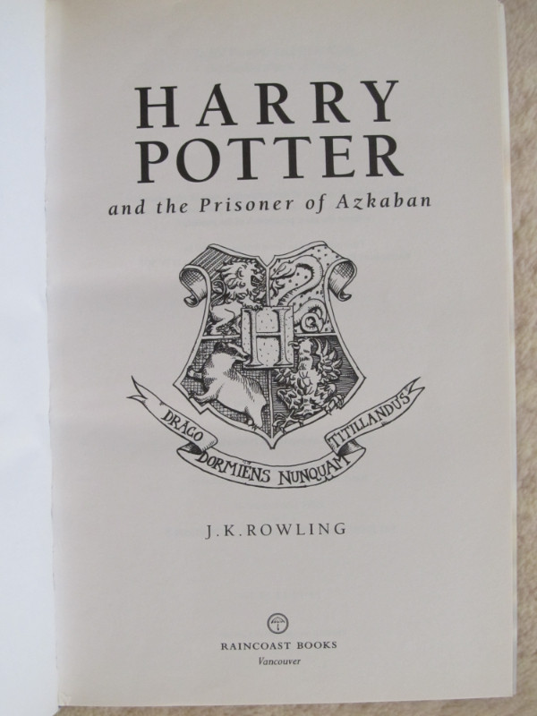 HARRY POTTER and the Prisoner of Azkaban – 1999 HC WDJ in Children & Young Adult in City of Halifax - Image 2