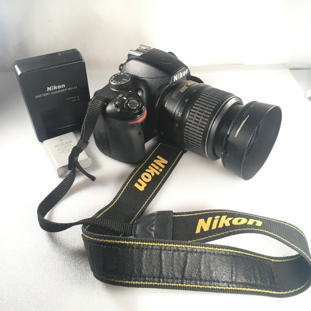 Nikon D3200 24.2 MP CMOS Digital SLR with 18-55mm f/3.5-5.6 AF-S in General Electronics in Delta/Surrey/Langley