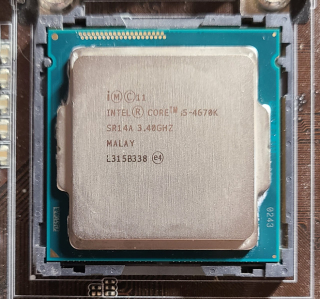 CPU Intel i5-4670K + RAM + Hard Drive dans Composants de système  à Longueuil/Rive Sud