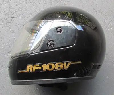 SHOEI RF-108V motorcycle helmet, DOT approved, SNELL M85, full face shield, size MED, 7 1/8 to 7 1/4...