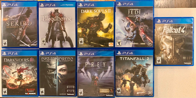 PS4 games incl. Darksiders 3, Titanfall 2, & more! Minty! in Sony Playstation 4 in Hamilton