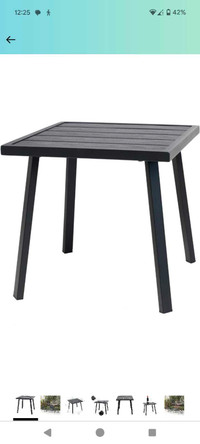 Black table