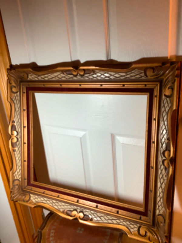 Vintage Ornate Wood Frame with a Velvet Inlay  in Home Décor & Accents in Belleville