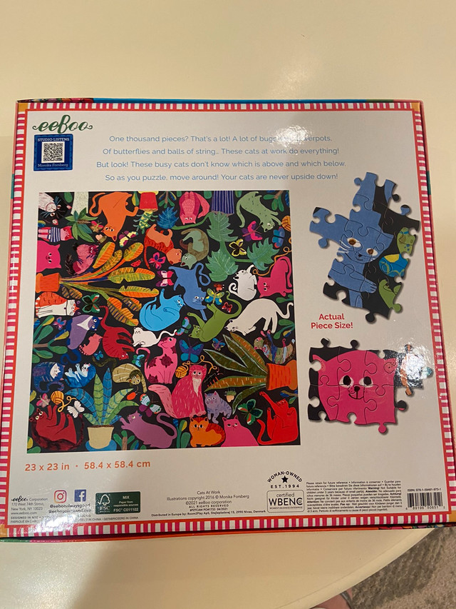 1000 Piece Puzzles: Cobble Hill, Hallmark, Eurographics in Toys & Games in Calgary - Image 3