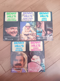 Benny Hill VHS, 5/6ths of a set