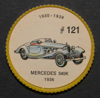 Jeton jello #121 / jello token / voiture / Mercedes 540K 1936