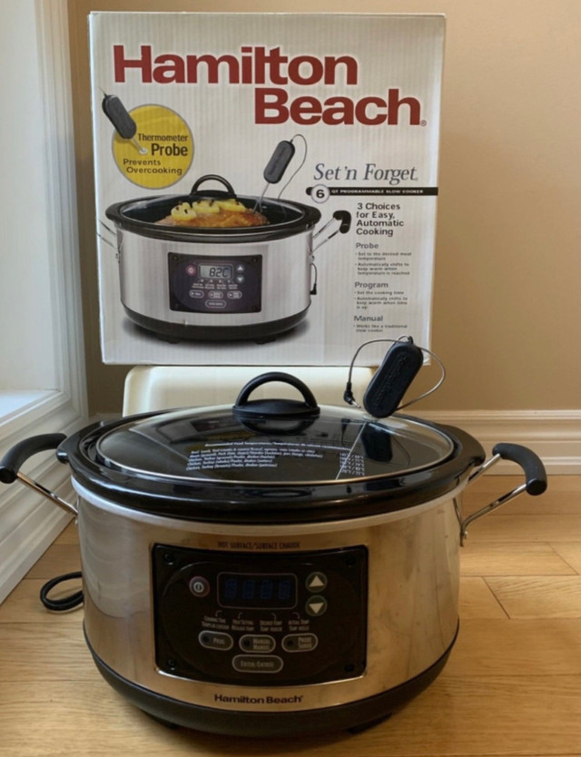 Hamilton Beach Set’n Forget, Programmable Slow Cooker, 6qt in Other in Markham / York Region