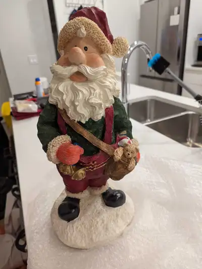 Santa Claus Statue with Solar Power Light, View more
