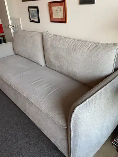 Canapé-lit moderne gris clair – Comme neuf ! Parfait pour petits, View more