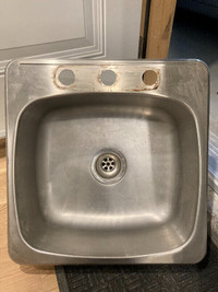 Stainless steel  sink 18 x 16” x 8”