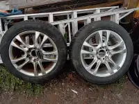 Pair Of Winter Tires On Rims, 205/55R16
