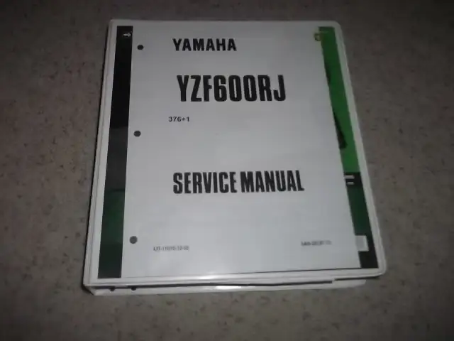 1996  Yamaha  YZF600RJ  Original Service Manual in Other in City of Toronto - Image 2