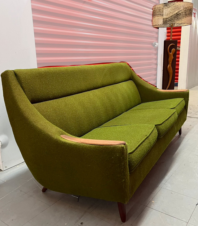 Vintage Mid Century Modern Teak Teck Sofa Couch Divan Danish MCM