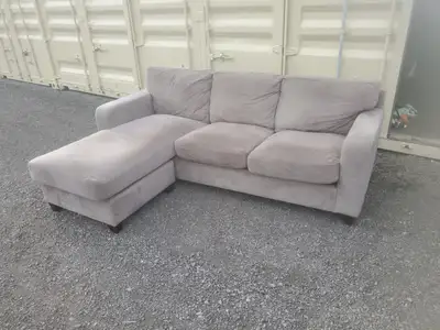 *Free Delivery* Comfy Beige Reversible Sectional Couch Sofa, View more