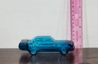 Vintage Blue Glass Car Perfume Bottle Avon