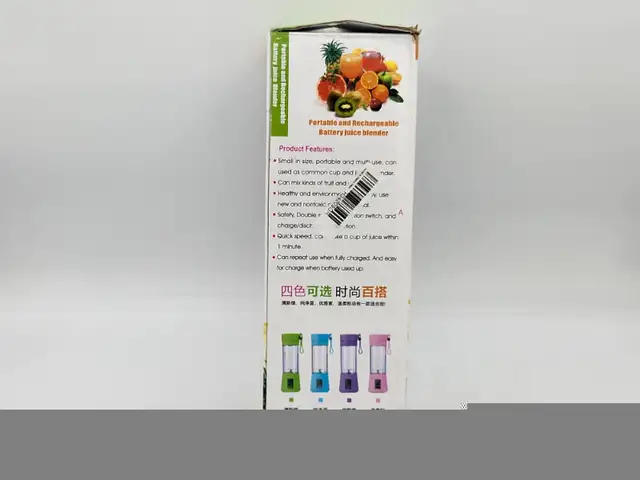 Portable and rechargeable battery juice blender 380ml green in Processors, Blenders & Juicers in West Island - Image 5