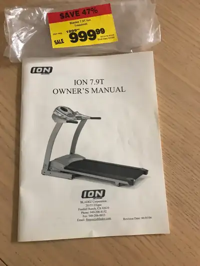 MOVING MUST GO - TREADMILL ION 7.9T, View more