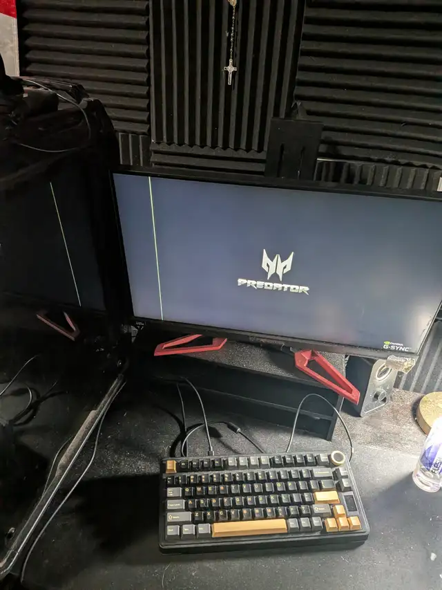 Gaming computer and monitor