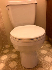 Toilet, Vortens, 2-piece, low-flow, white