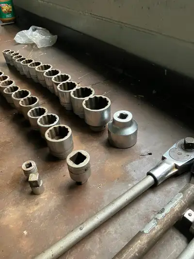 3/4 all snap on socket set with snap on torque multiplier set, View more