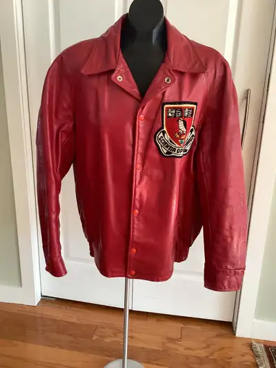 Vintage Mohawk College Leather Jacket, View more