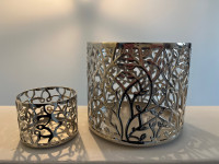 Large and mini metal candle holders
