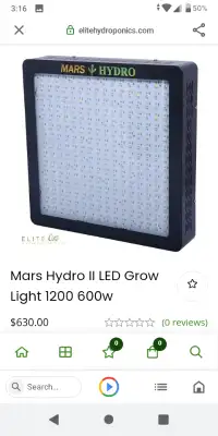 600 watt - Mars Hydro Grow Light