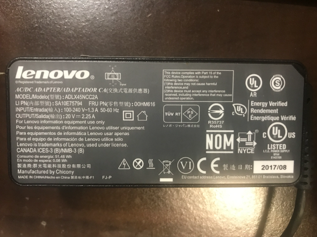Lenovo Thinkpad 45W 90W ORIGINAL adapter with Yellow Tip in Laptop Accessories in City of Toronto - Image 3