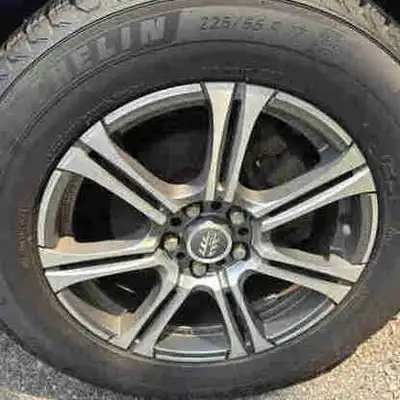Nice rims and tires 225 65 r17 5 lugs 114.3 60.1 core Excellent condition 1000 or best offer Oakvill...