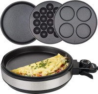 Cucina Pro: Multi Baker Deluxe- 3 Interchangeable Skillets