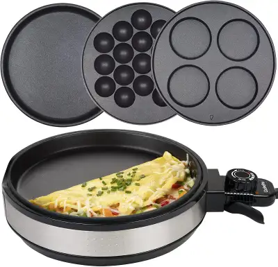 Cucina Pro: Multi Baker Deluxe- 3 Interchangeable Skillets, View more