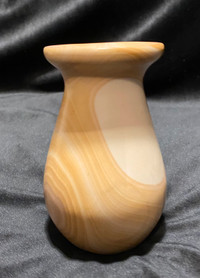 Small Hand Carved Marble Bud Vase
