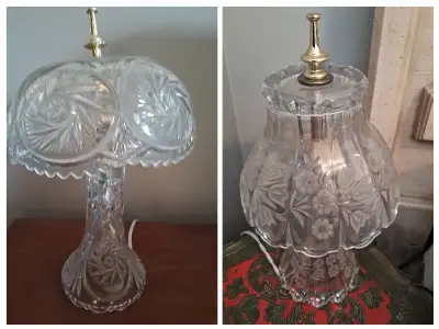 Retro crystal table lamps